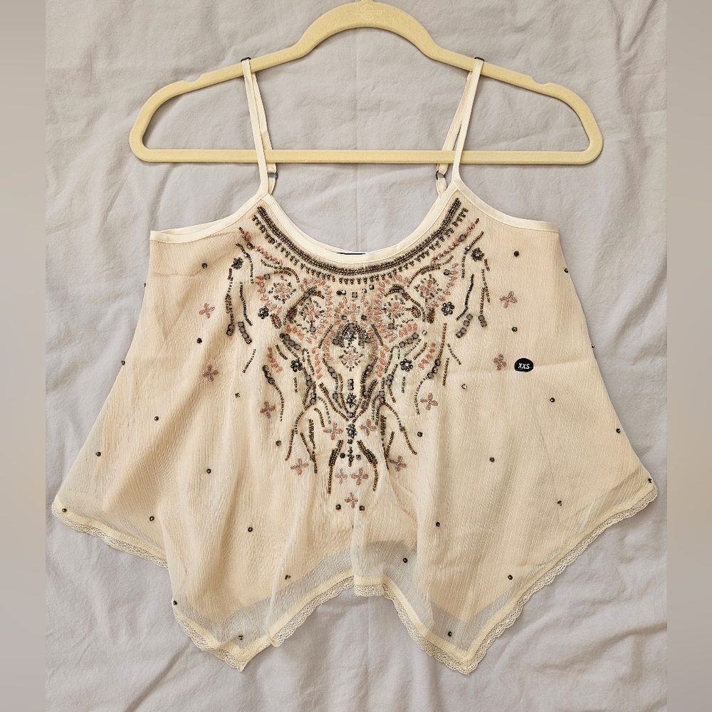 Beaded A&F tank top with tag